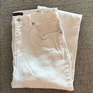 Gloria Vanderbilt Straight Leg Jeans white size 8 stretchy cotton blend